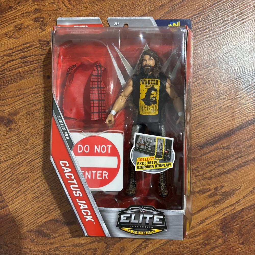 WWE Cactus Jack Elite Series 48 Flashback 1995 Mick Foley WWF Wrestling Figure